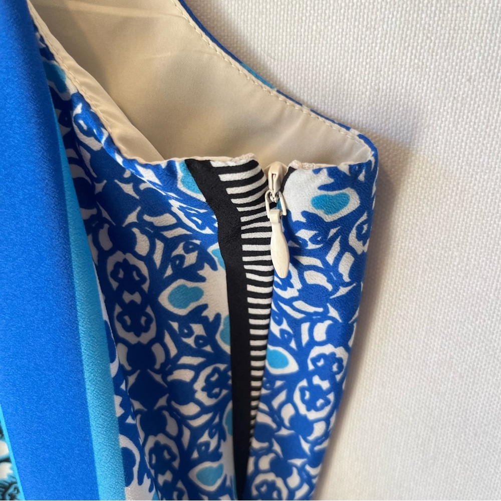 Eliza J Long maxi dress dress 16 Blue Sleeveless Tied Keyhole back Womens Tall - Picture 5 of 11